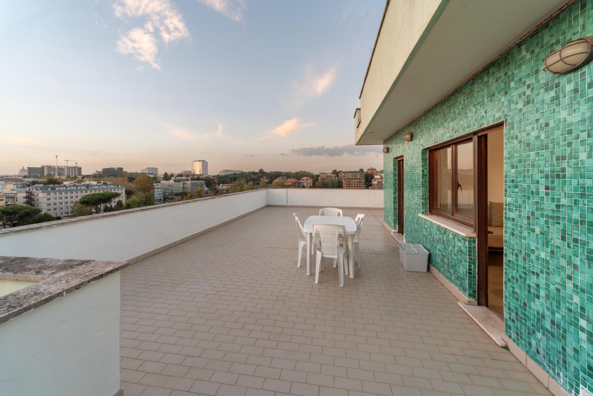 Eur - Penthouse Apartamento Roma Exterior foto