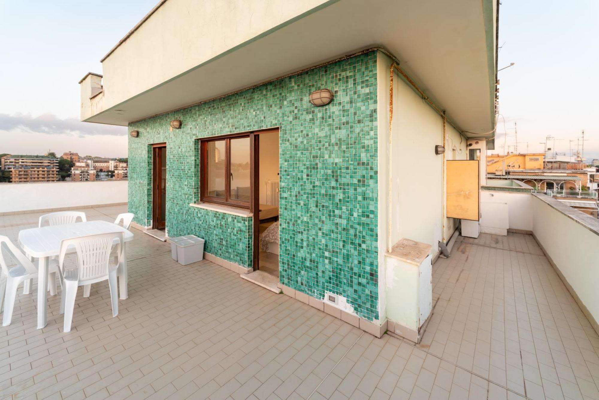Eur - Penthouse Apartamento Roma Exterior foto